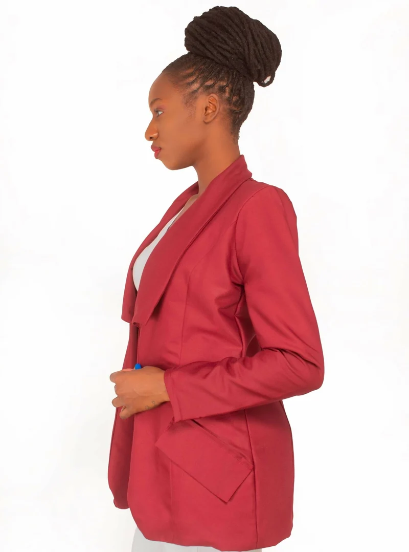 Da'joy Fashions Horus Coat - Maroon