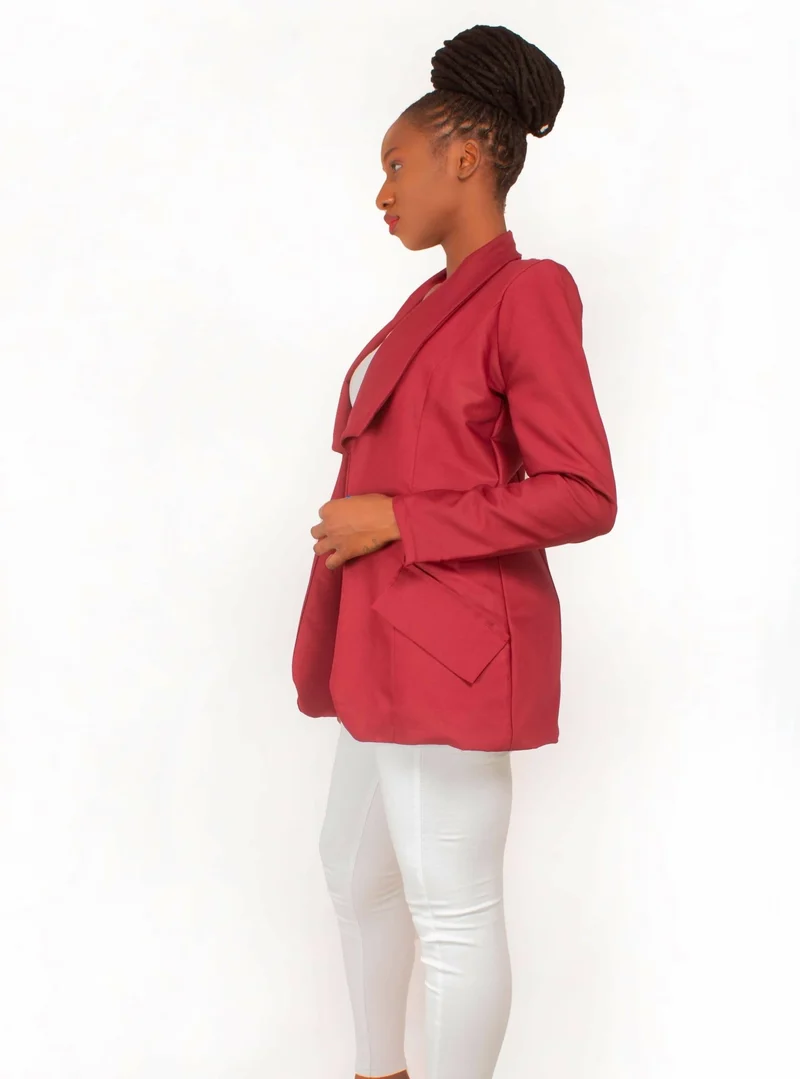 Da'joy Fashions Horus Coat - Maroon