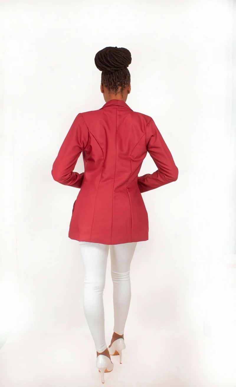 Da'joy Fashions Horus Coat - Maroon