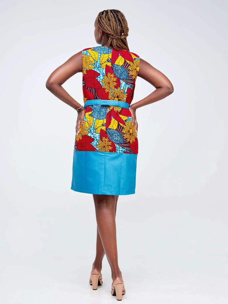 Da'joy Fashions Demeter Ankara Dress - Red