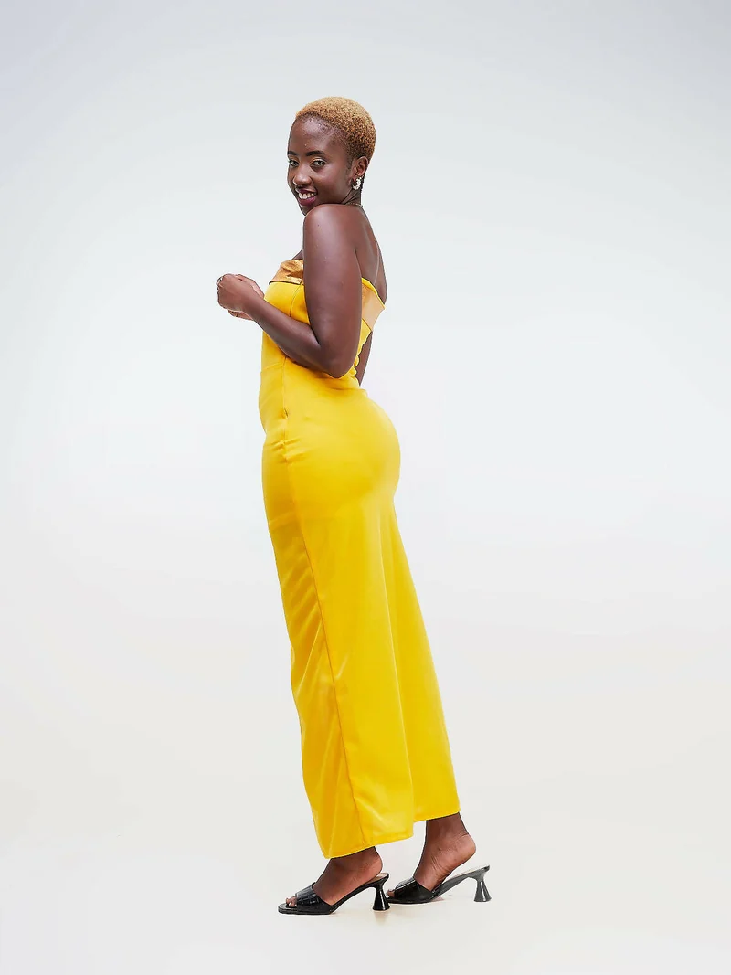 Da'joy Fashions Aphrodite Maxi Dress - Mustard