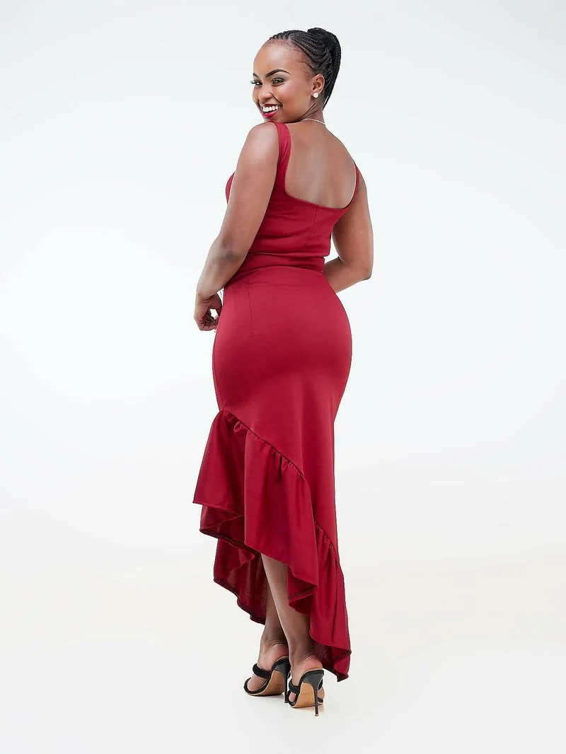 Da'joy Fashions Diva Maxi Dress - Maroon