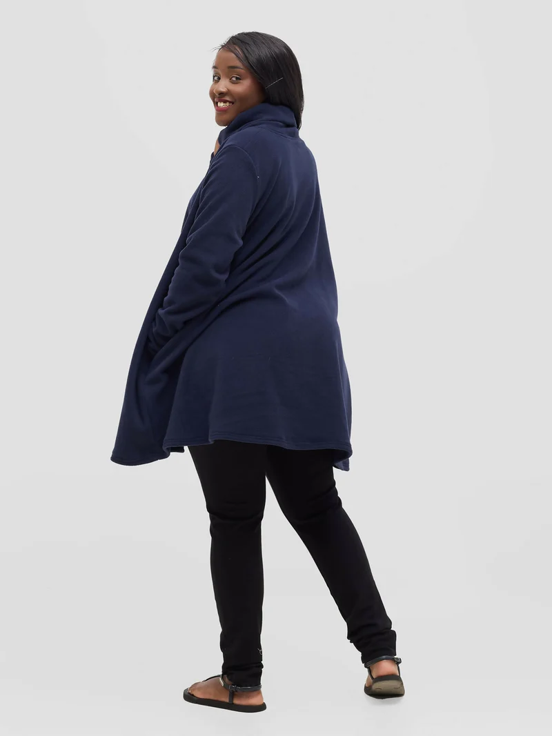 TimyT Urban Sky Side Pocket Poncho - Navy Blue