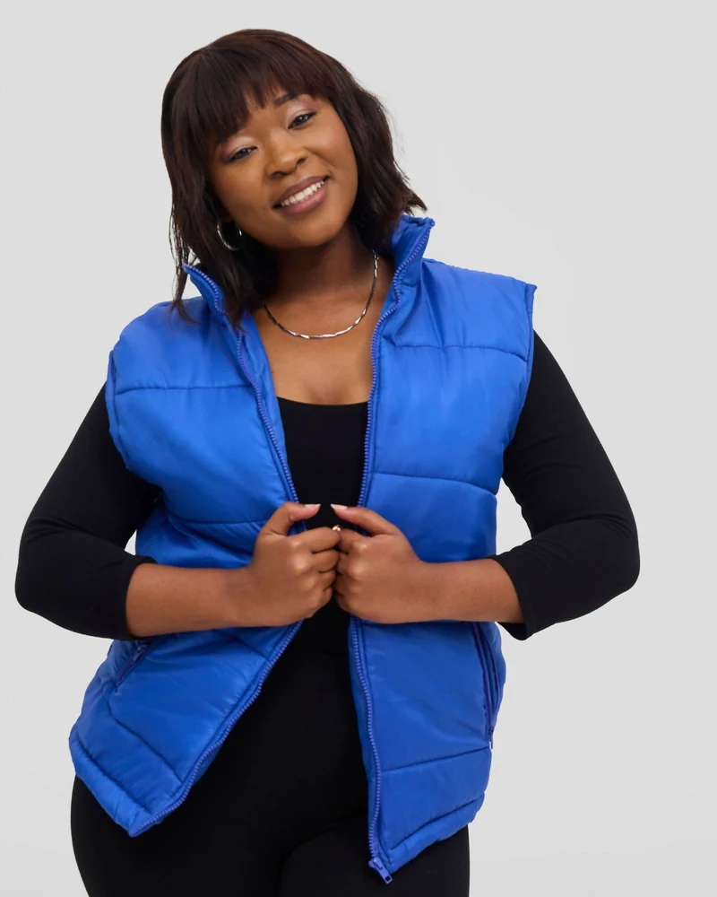 TimyT Urban Wear Executive Puff Jacket - Royal Blue