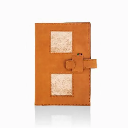 Wazawazi Katya Leather Notebook Holder - Chocolate