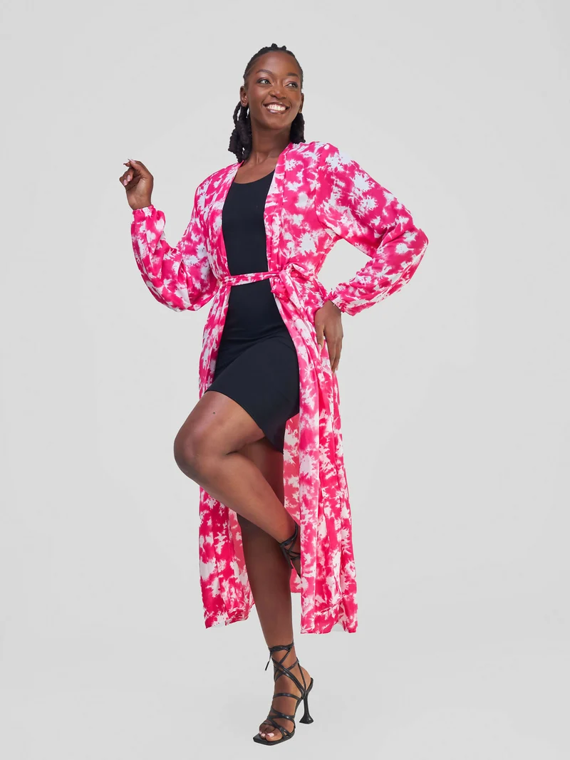 Kimono World Ke Kipenzi Kimono - Pink