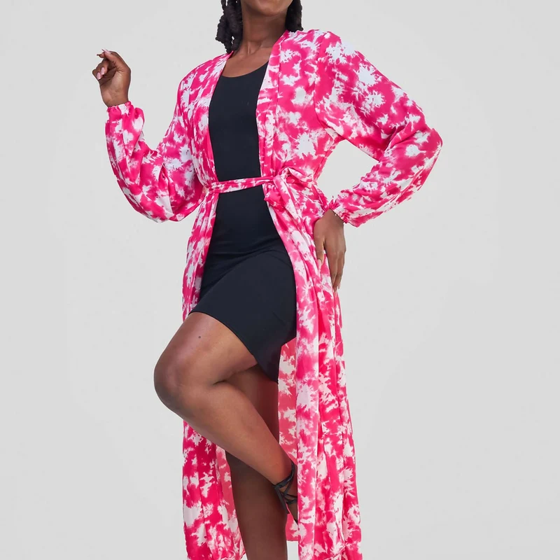 Kimono World Ke Kipenzi Kimono - Pink