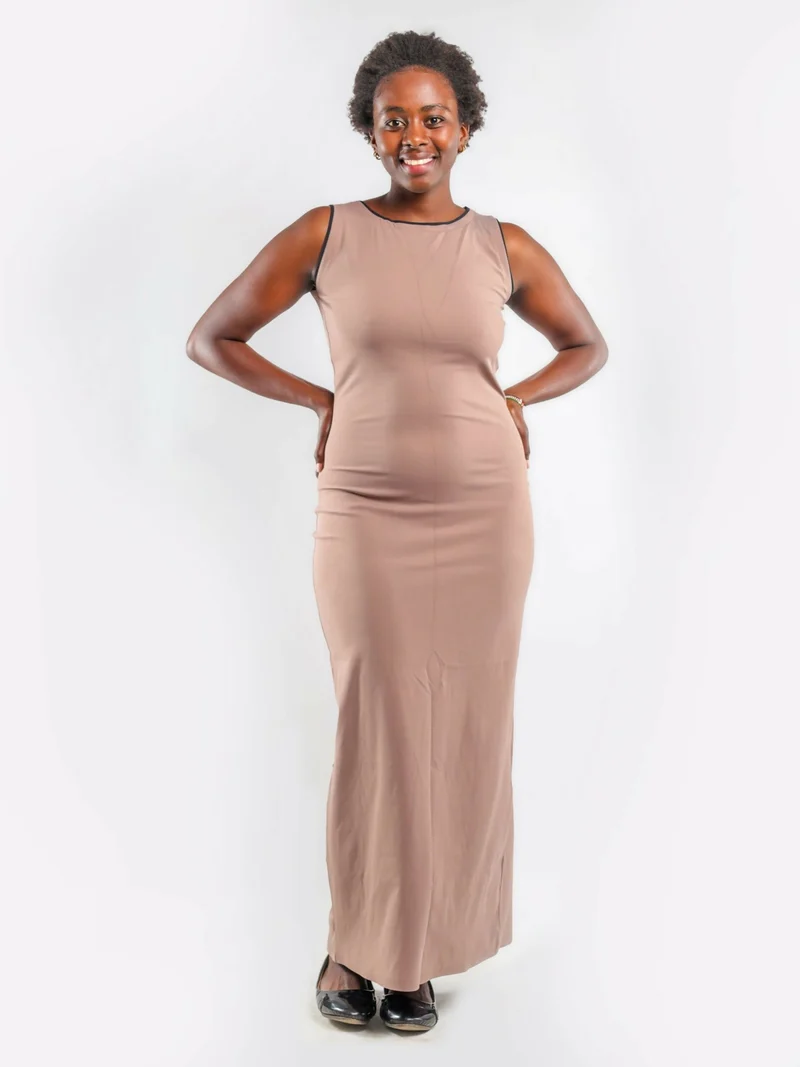 Liliadly Pipy Dress - Beige