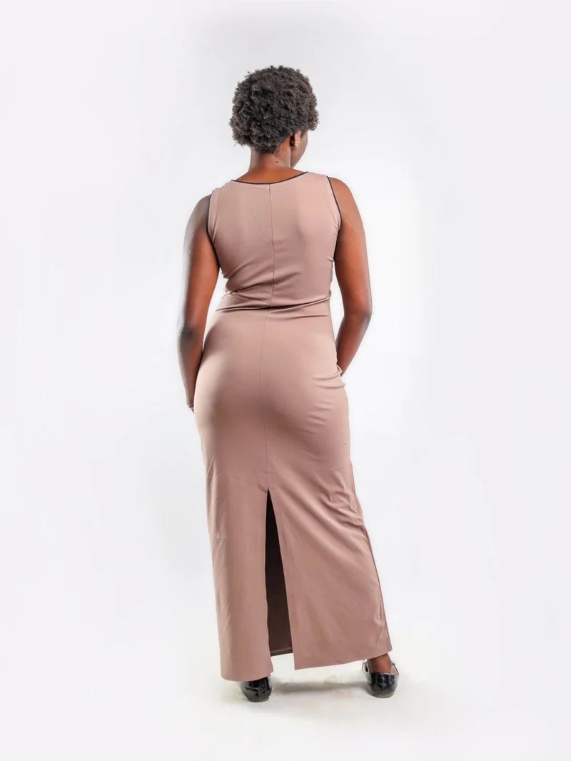 Liliadly Pipy Dress - Beige
