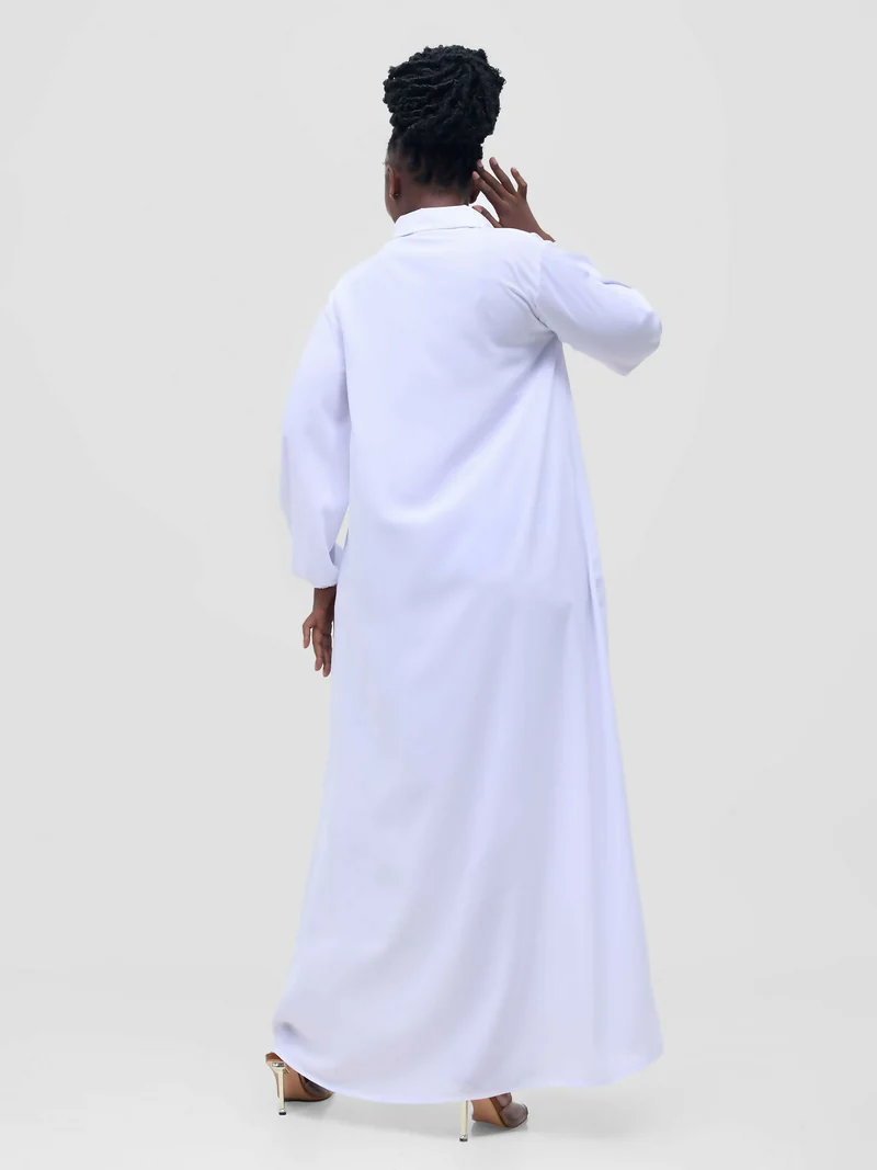 Simbaress Maria Shirt Dress - White