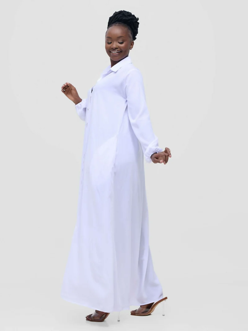 Simbaress Maria Shirt Dress - White
