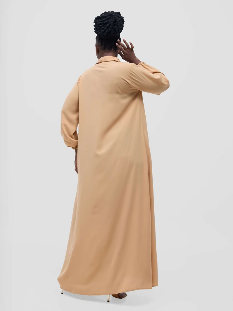 Simbaress Maria Shirt Dress - Beige