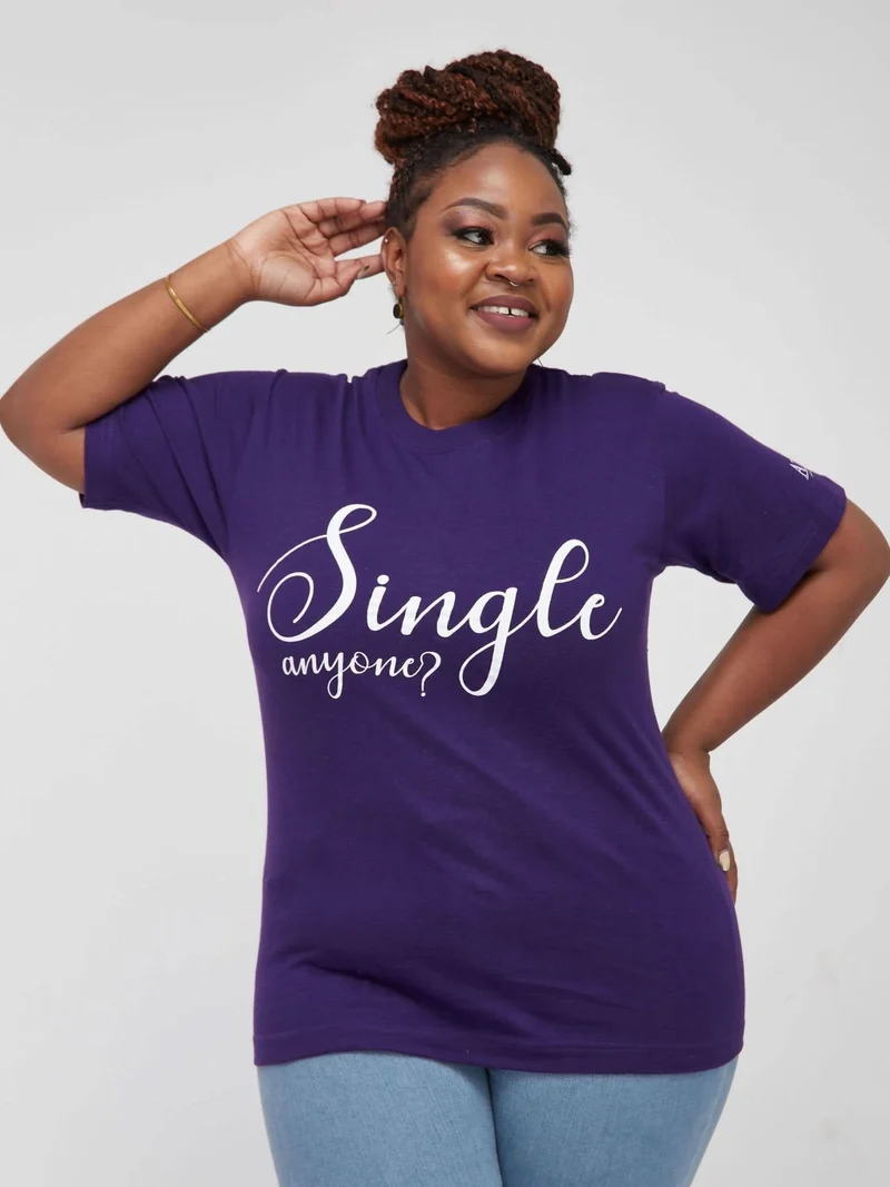 Single Anyone Tshirt - Purple