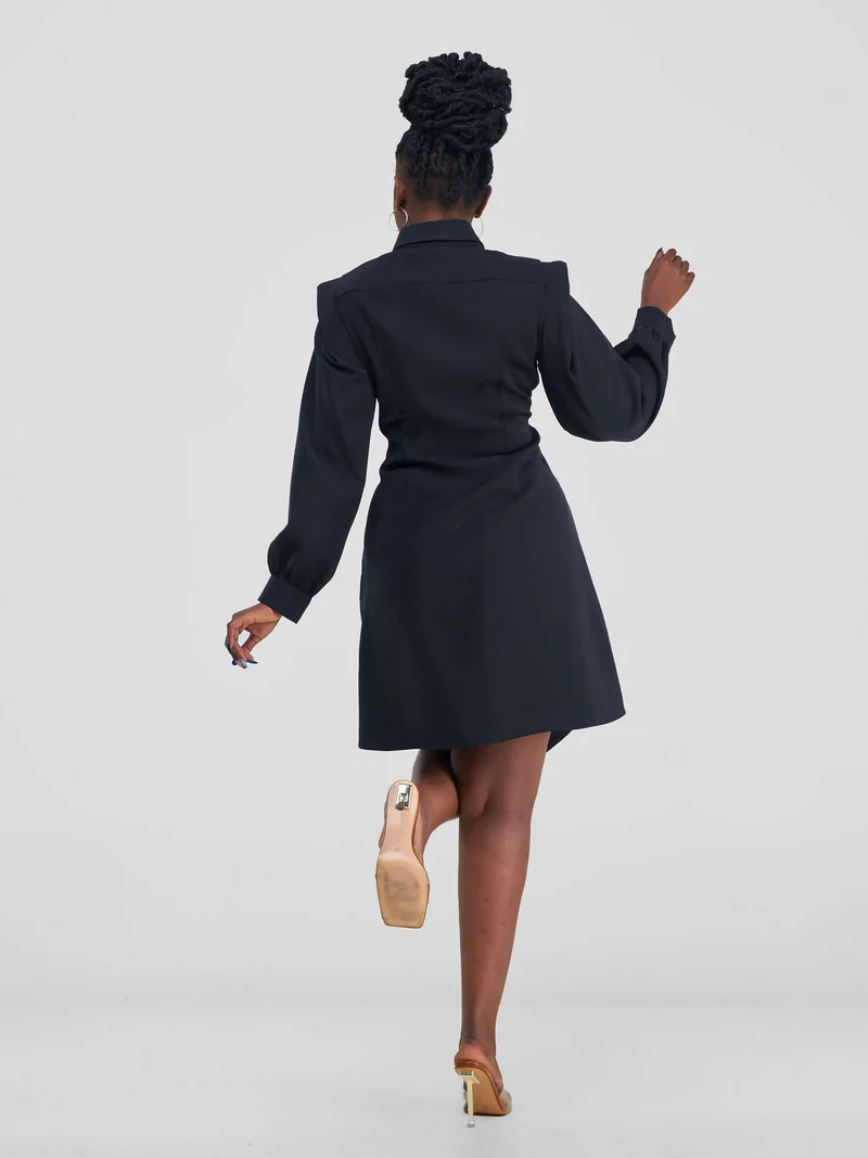 Elan CocoAfrike Eila Shirt Dress - Black