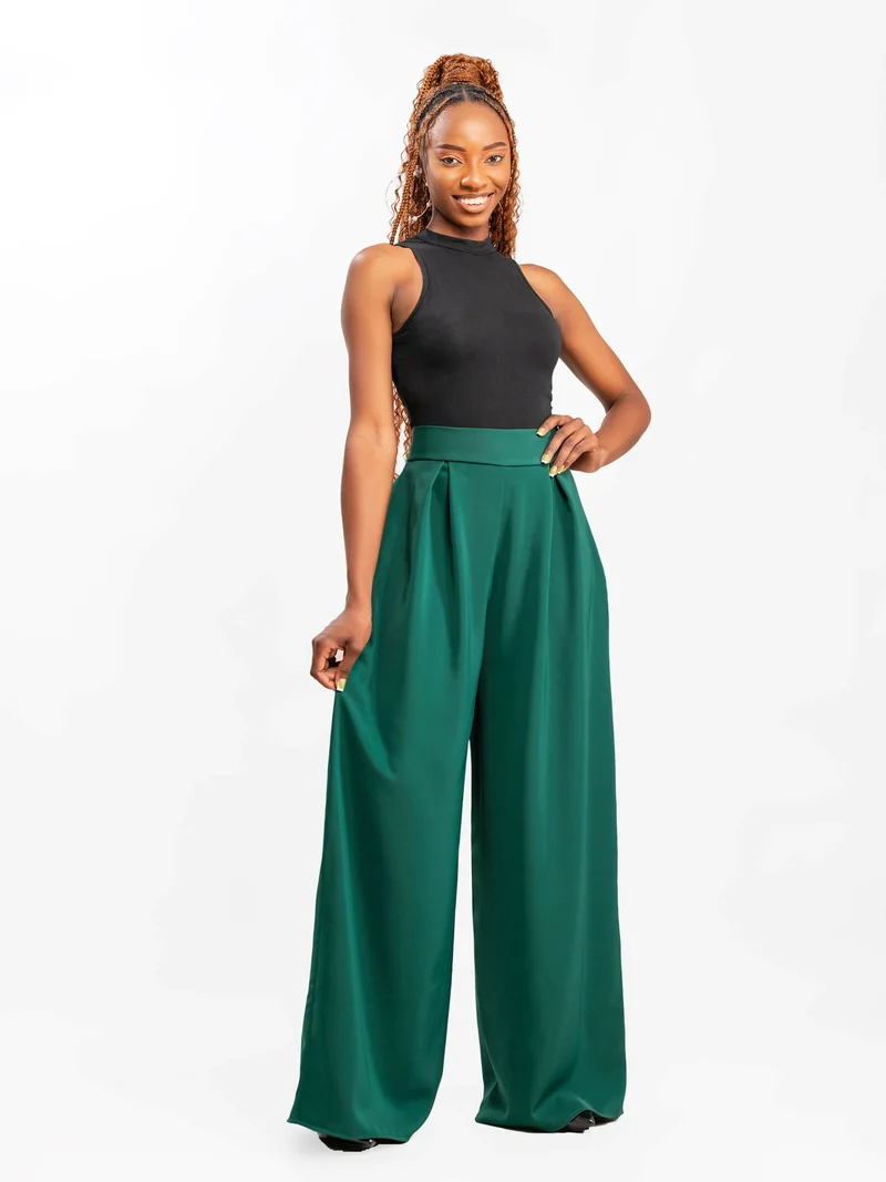 Da’Joy Fashions Nova Palazzo Pant - Green