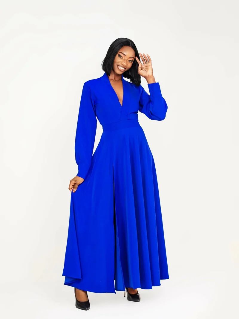 Da’Joy Fashions Virgo Dress - Royal Blue