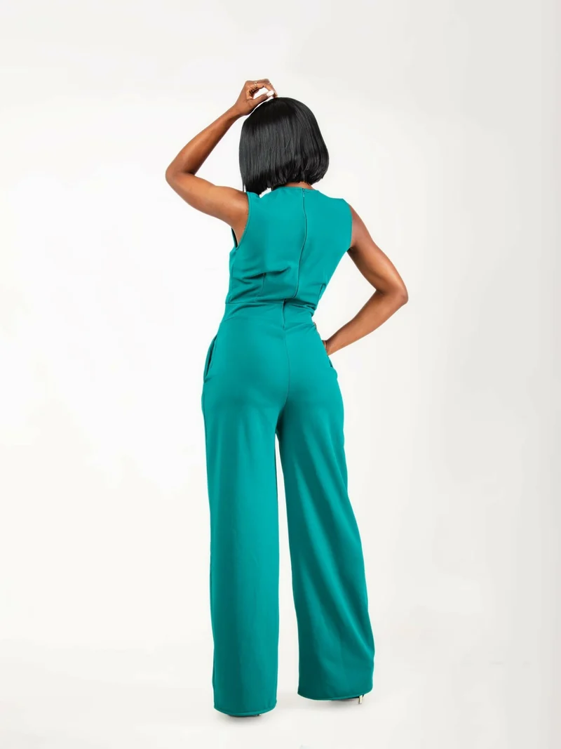Da’Joy Fashions Ke Alcor Jumpsuit - Jungle Green