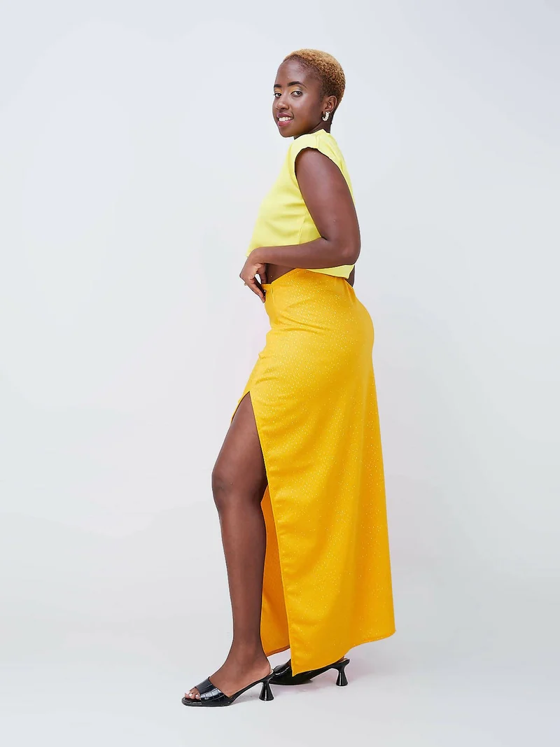 Da'joy Fashions Adonis Maxi Skirt - Mustard