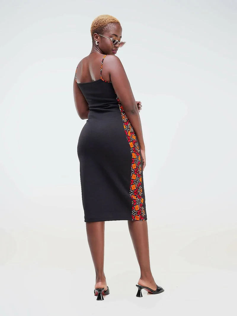 Da'joy Fashions Spaghetti Strap Dress - Black