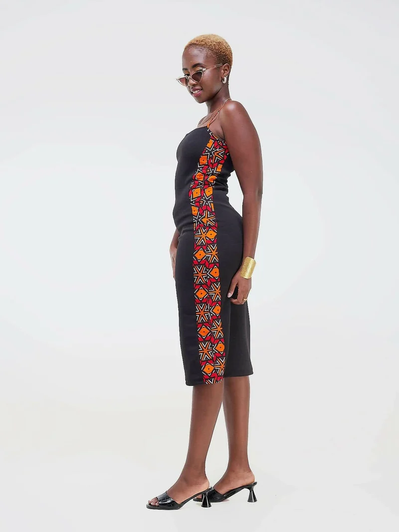 Da'joy Fashions Spaghetti Strap Dress - Black