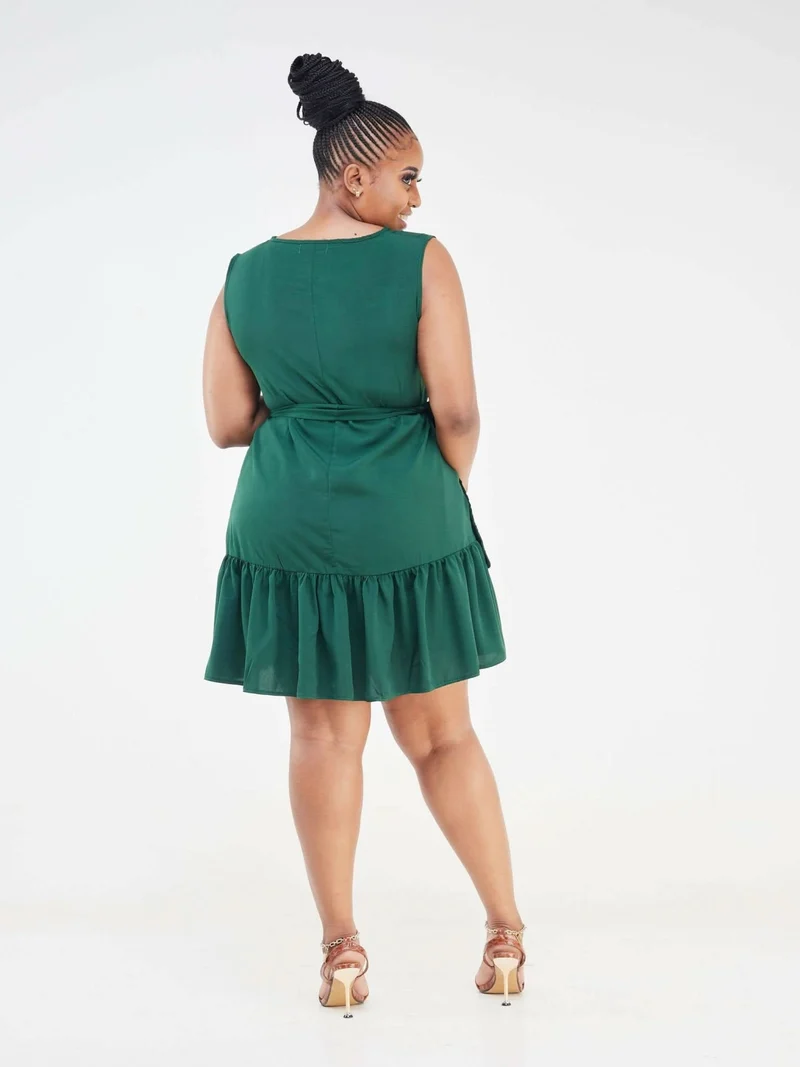 Phyls Collections Leila Sleeveless Shift Dress - Green