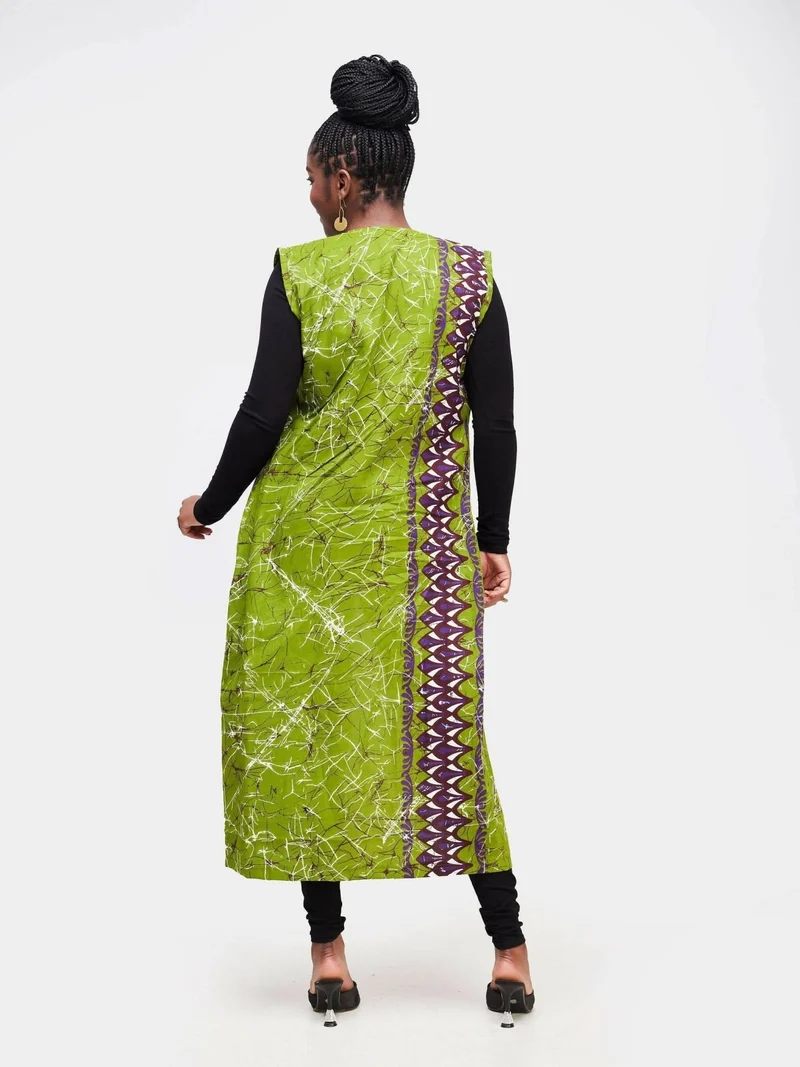 Dewuor Tribal Kimono - Green