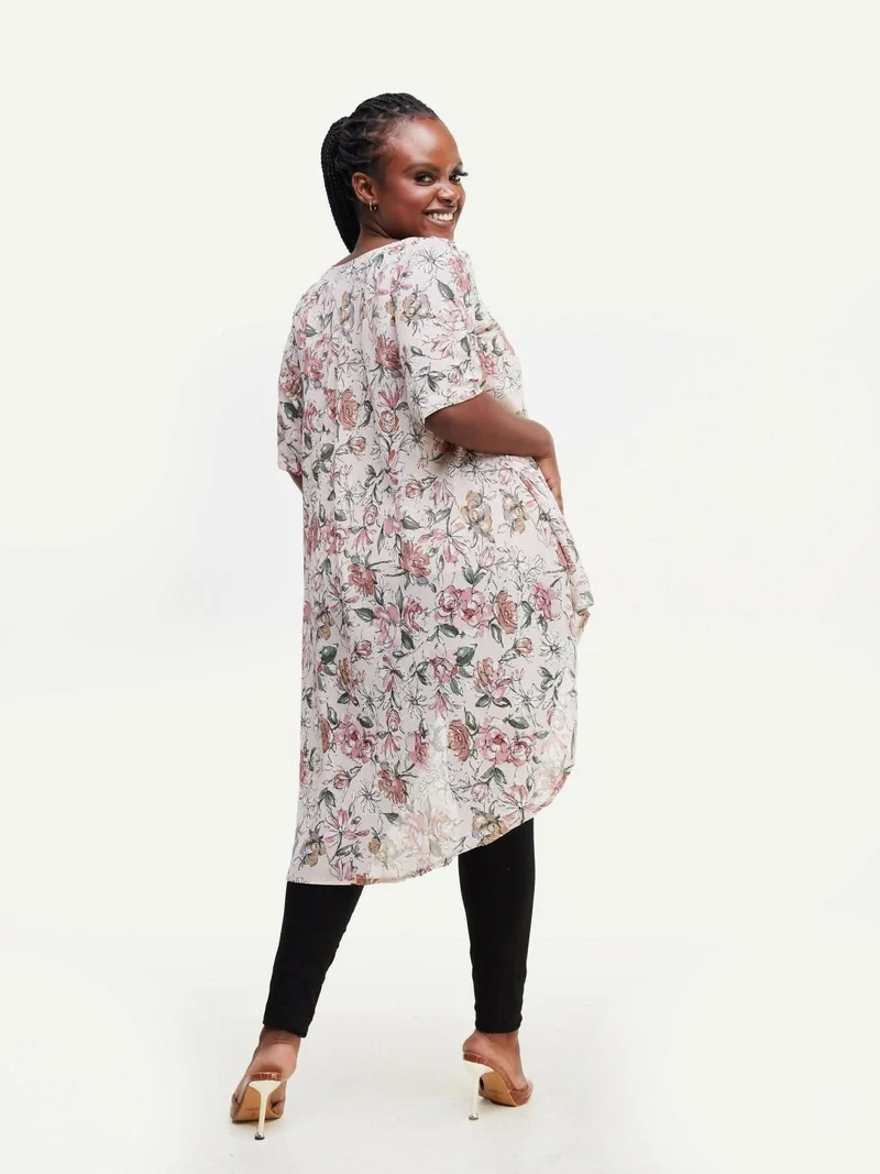 Dewuor High Low Top - Peach