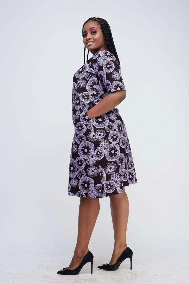 Dewuor Paloma Shift Dress - Purple