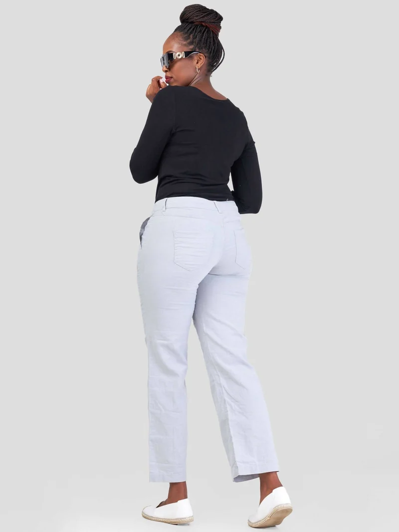 Valuespot Linen Blend Pants - Grey