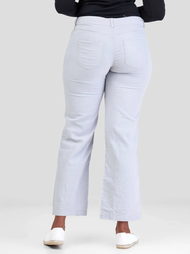 Valuespot Linen Blend Pants - Grey
