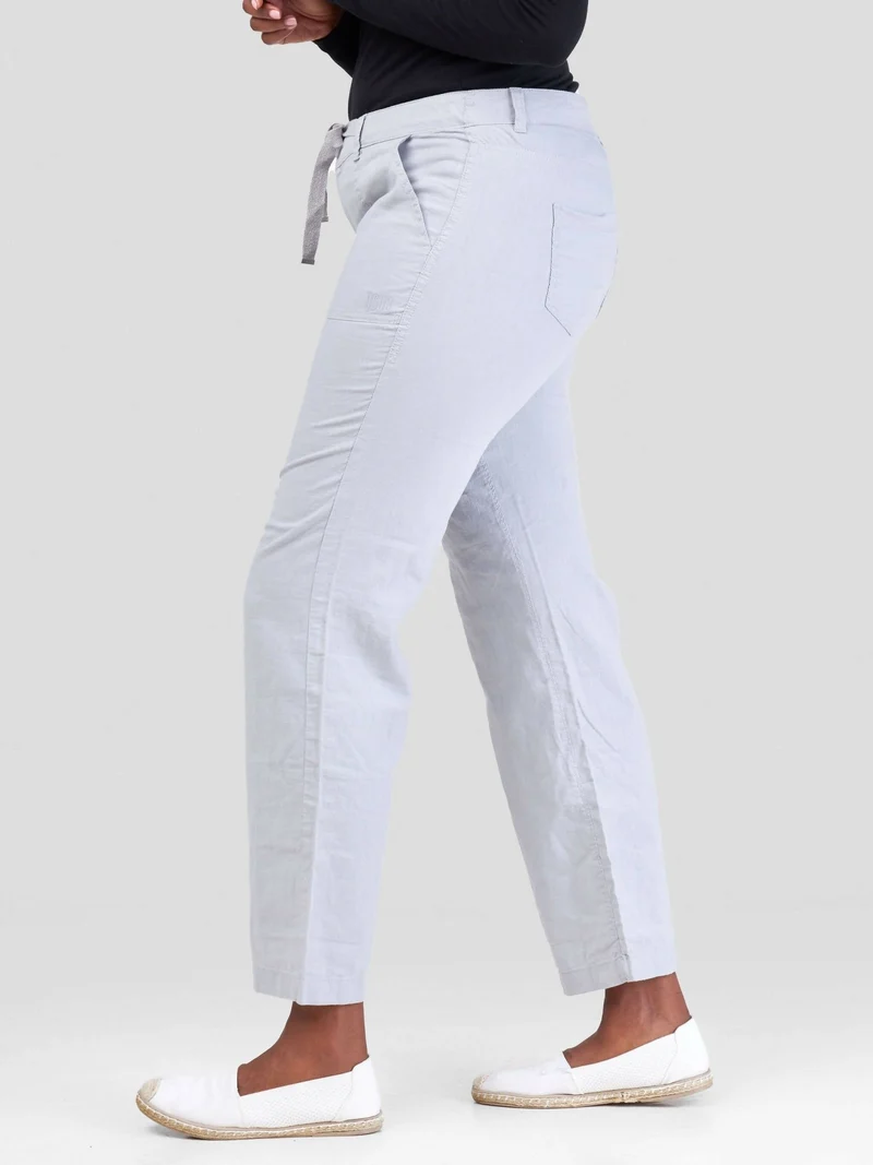 Valuespot Linen Blend Pants - Grey