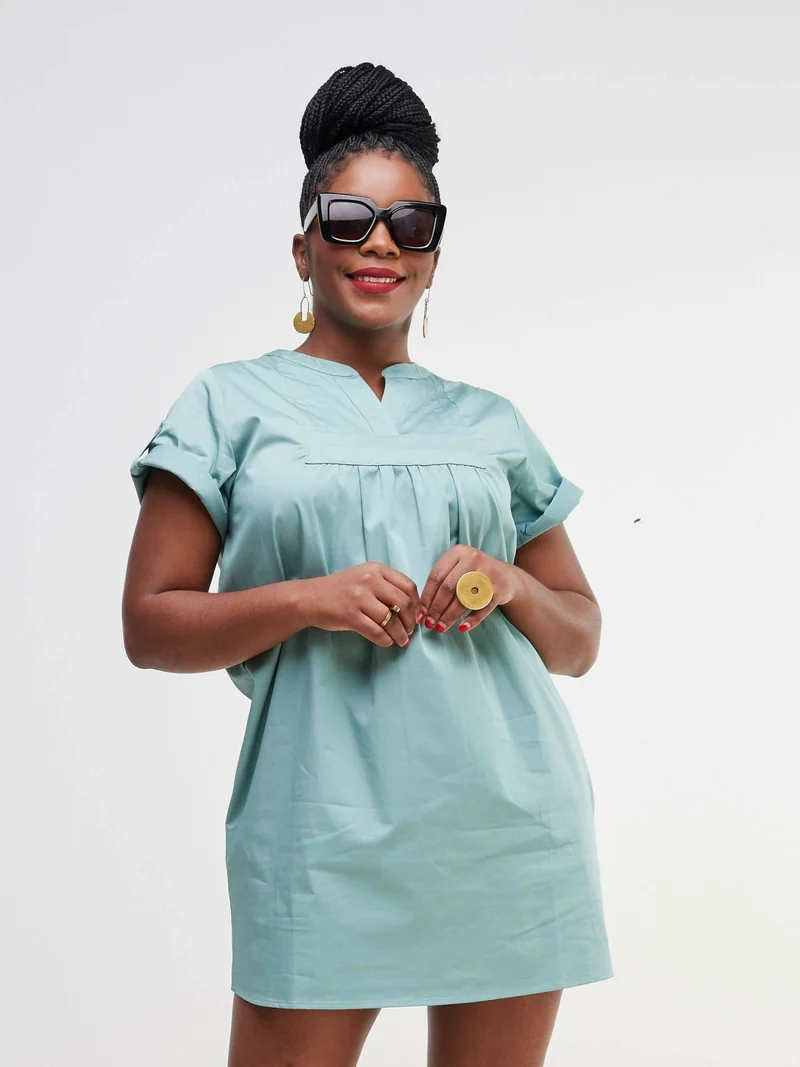 Valuespot Cotton Dress - Green