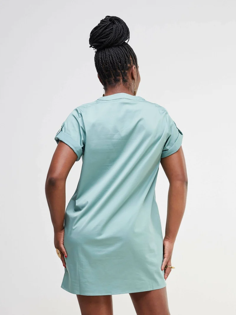 Valuespot Cotton Dress - Green
