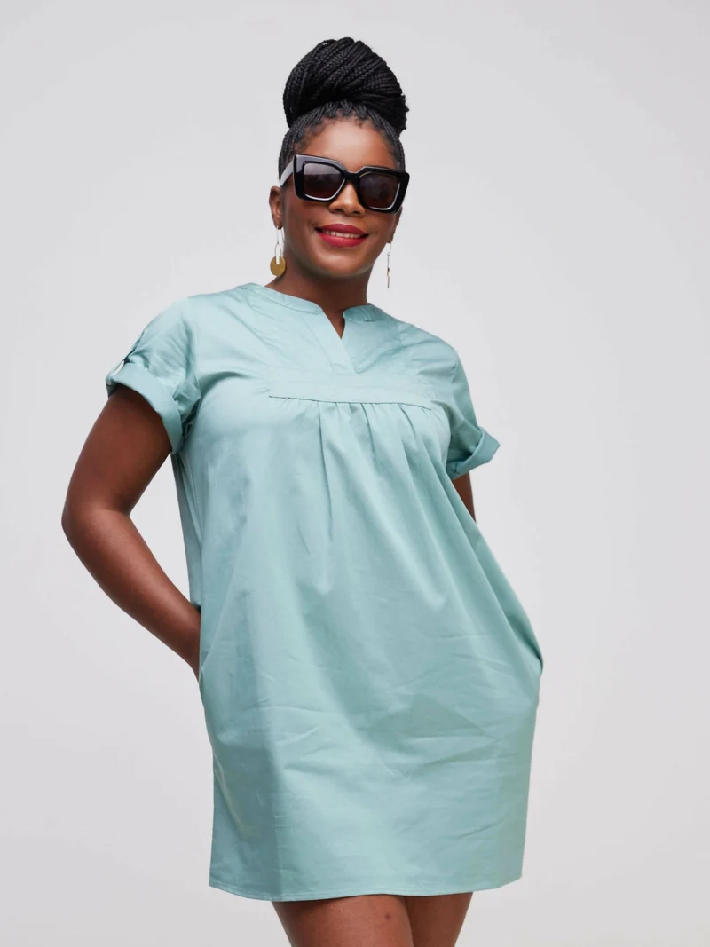 Valuespot Cotton Dress - Green