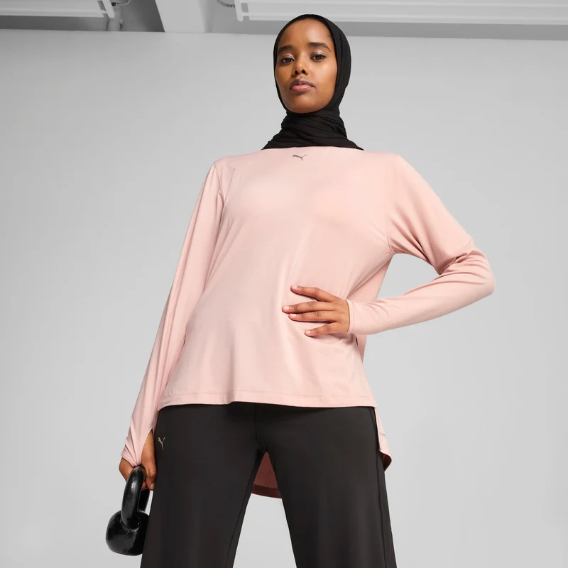 Modest Oversized Tee Rose Quartz