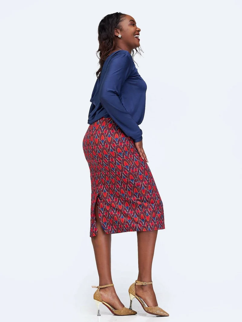 Simbaress Kajumba Dress - Blue / Red
