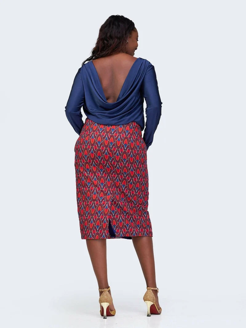 Simbaress Kajumba Dress - Blue / Red