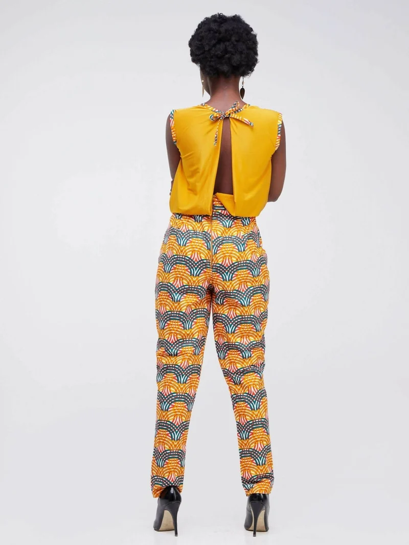 Simbaress Karisi Jumpsuit - Orange / Multicolor