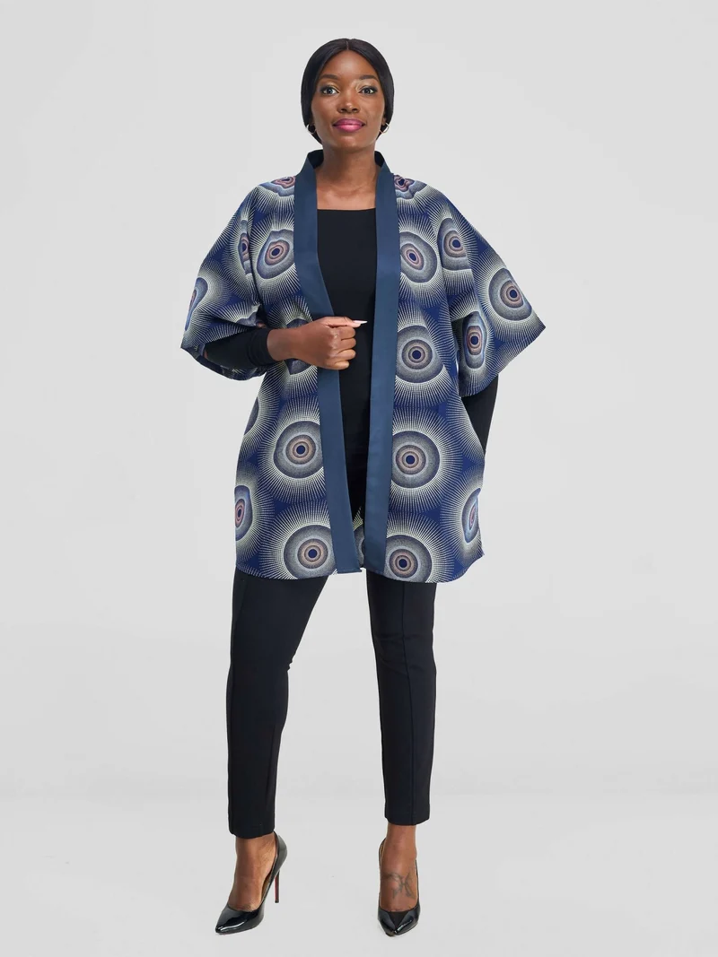 Simbaress Jicho Short Kimono - Blue
