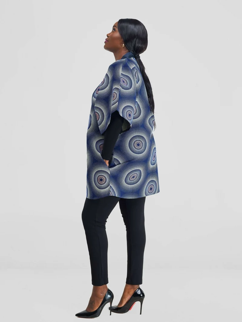 Simbaress Jicho Short Kimono - Blue
