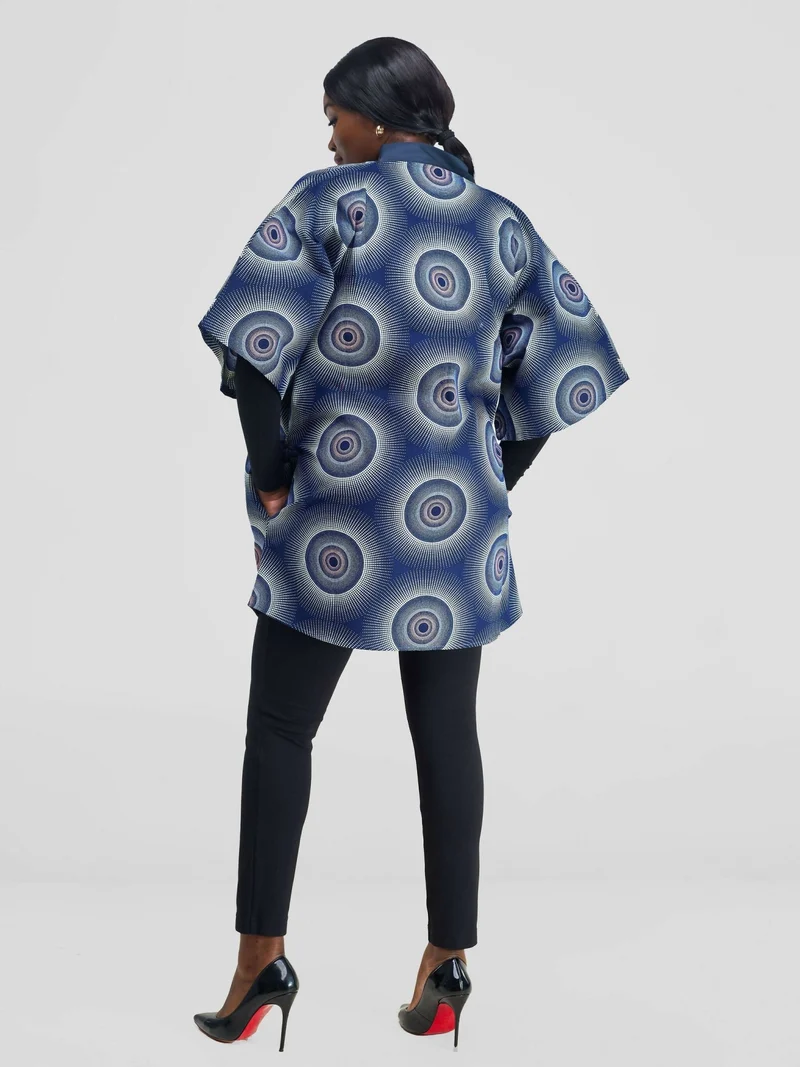 Simbaress Jicho Short Kimono - Blue