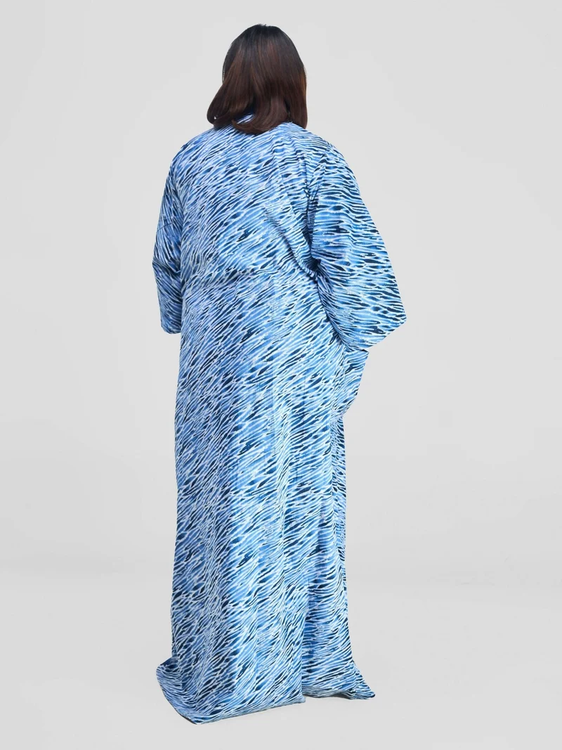 Simbaress Waridi Long Kimono - Blue