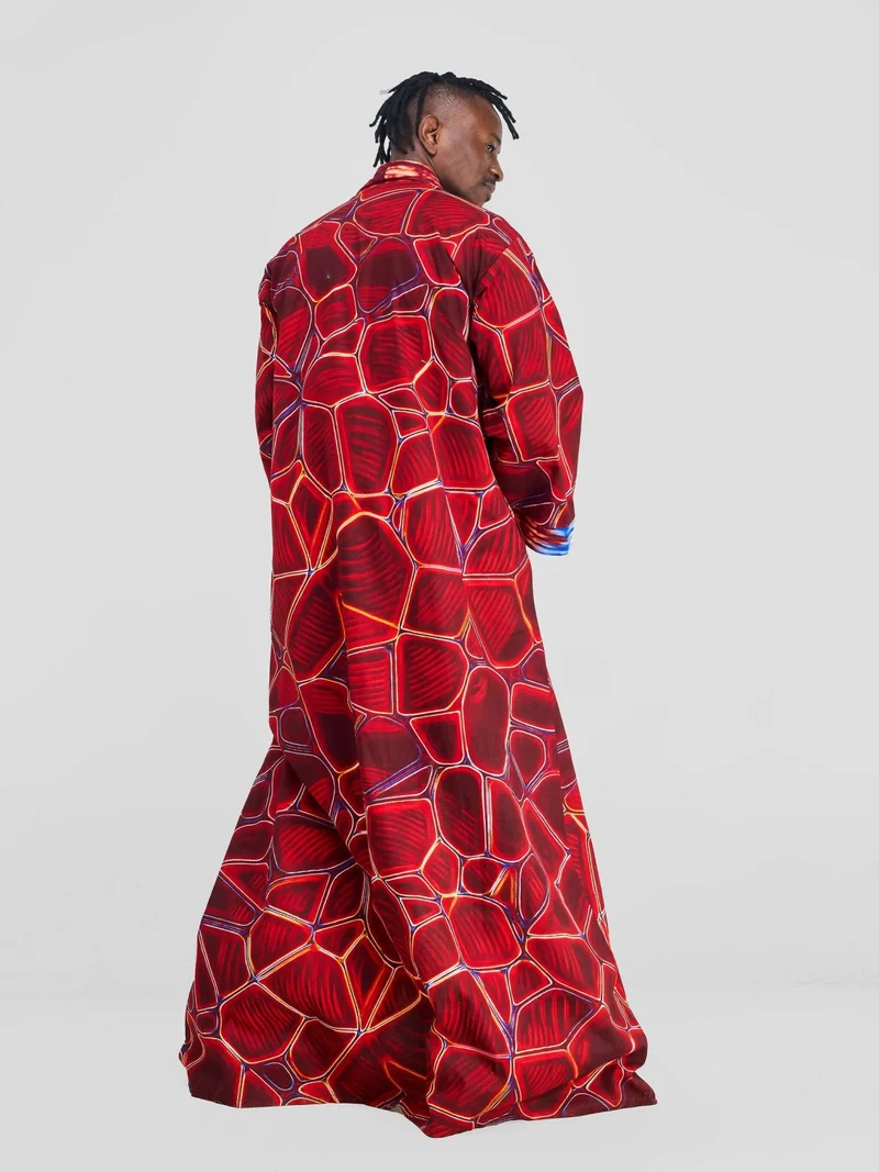 Simbaress Meremeta Long Kimono - Red