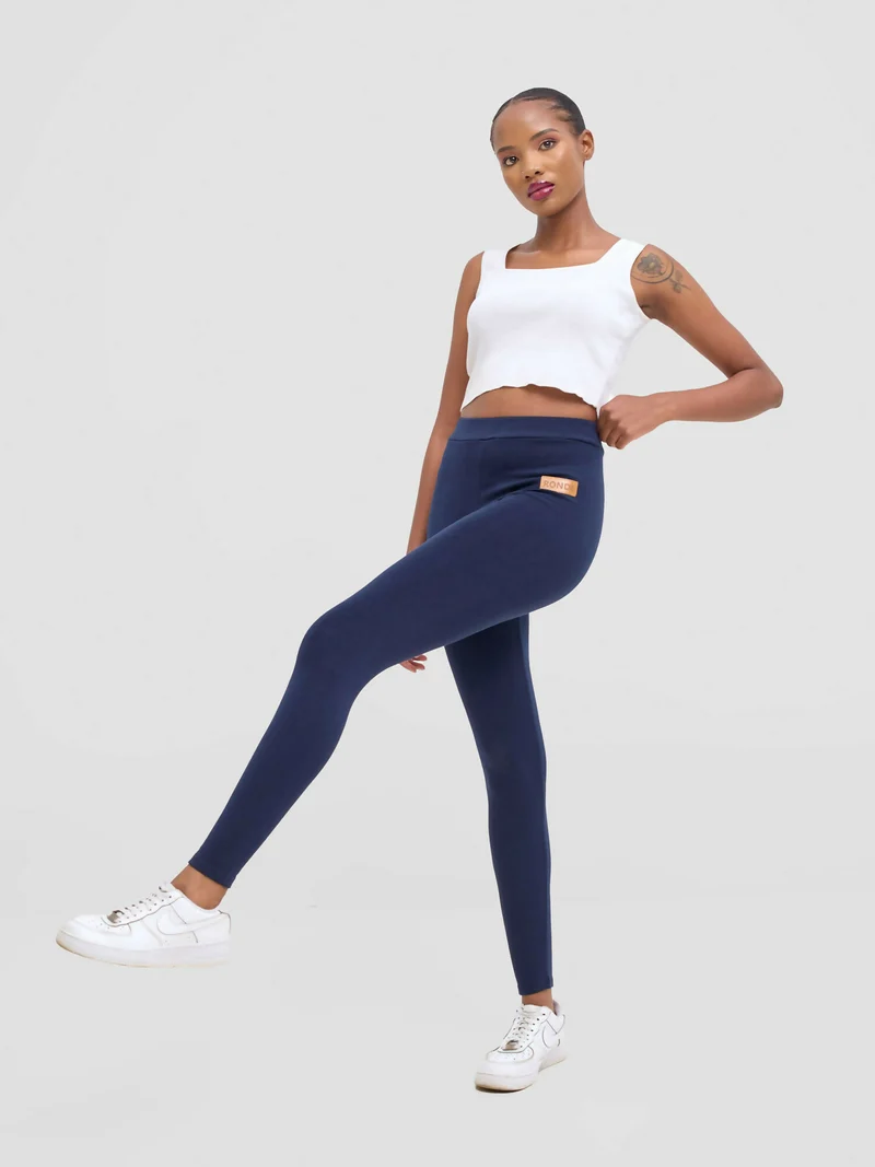 Stylish Sisters Ronde Heavy Comfy Legging - Navy Blue