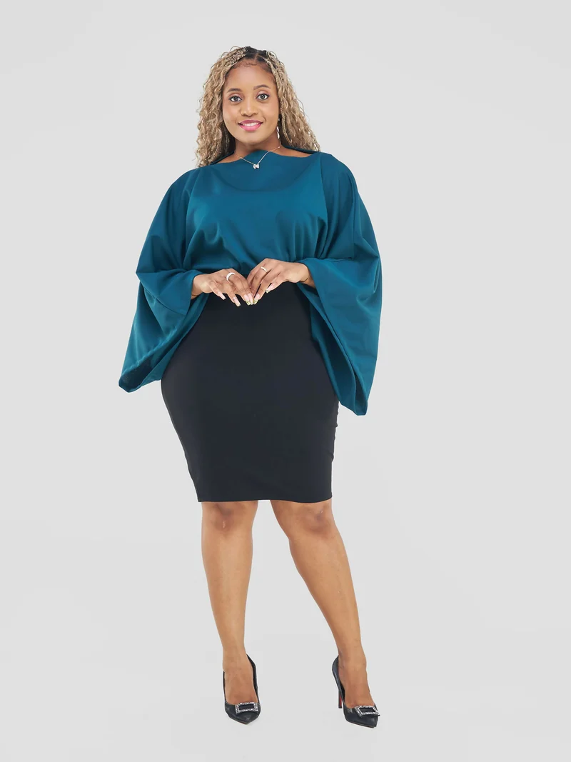 Curves BD Tausi Top - Teal Green