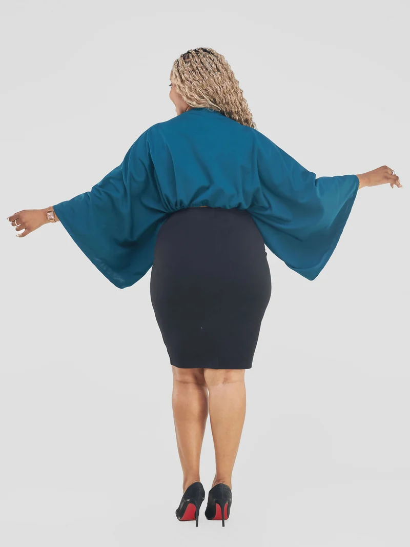 Curves BD Tausi Top - Teal Green