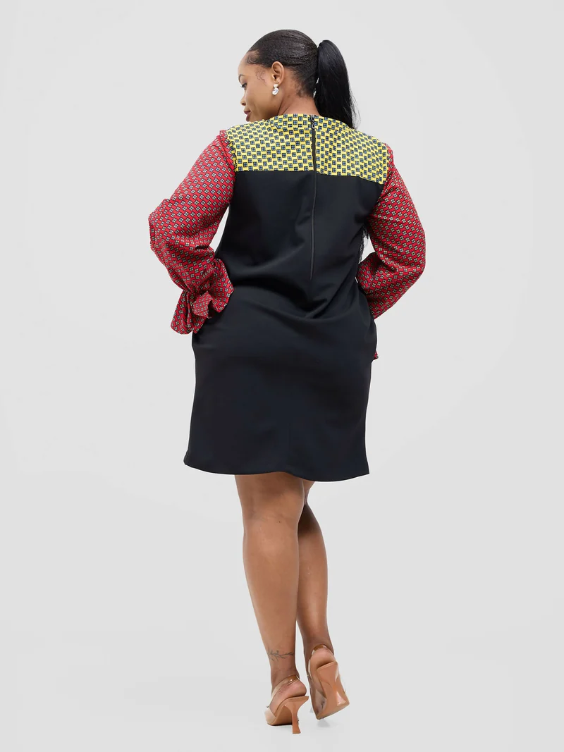 Kikwetu Shift Dress - Multicolored