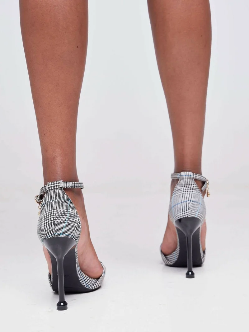 Checked Heels - Black