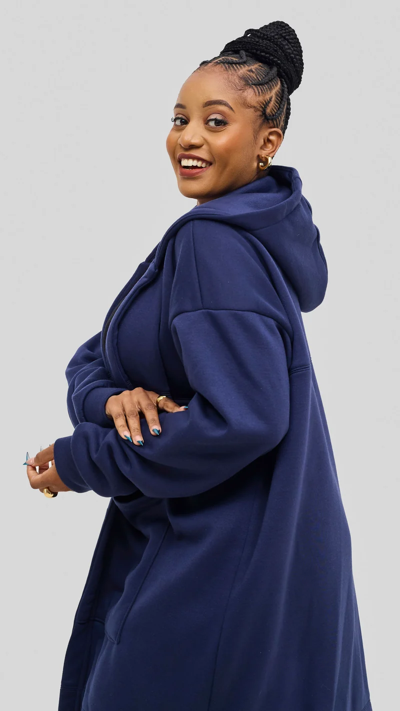 Hoodie & Chill Jabari Hood Jacket - Navy Blue