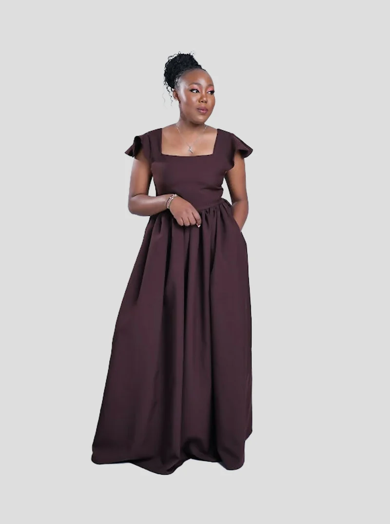 Vintlyne Maya Sunny Dress - Brown
